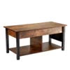 Lift Top Coffee Table 41.7" Rectangle Coffee Table for Living Room Brown 1