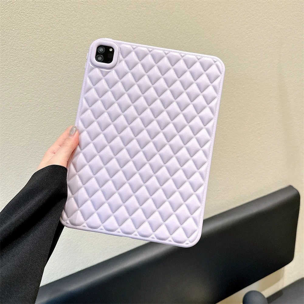 

Fundas For iPad Pro 11 2021 case for iPad Air 4 Air 5 10.9 iPad 10th 10.2 '' 7th 8th 9th Case 2022 Cover Rhomboid Soft TPU case