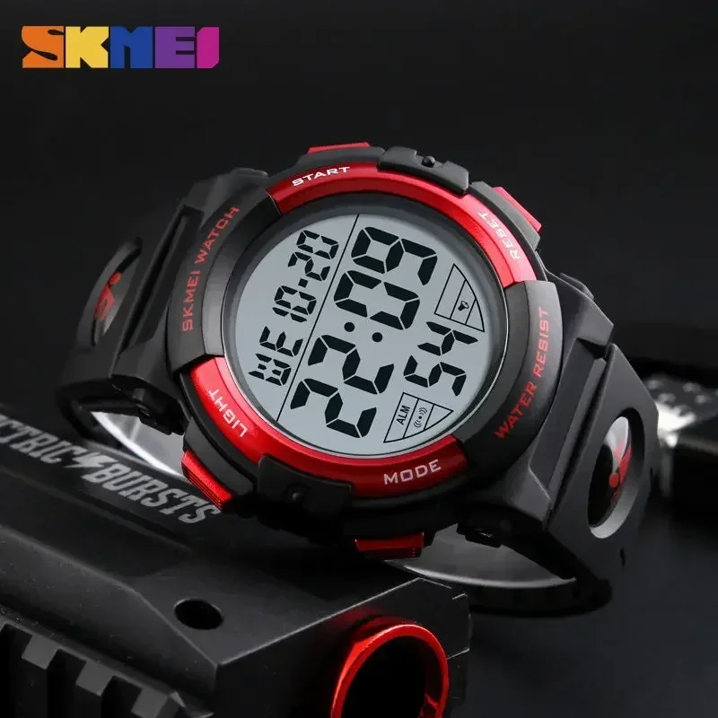 SKMEI Watch for Men Military Electronic Sports Waterproof Digital Mens Wristwatches Countdown Alarm Clock Relogio Masculino 1258 4
