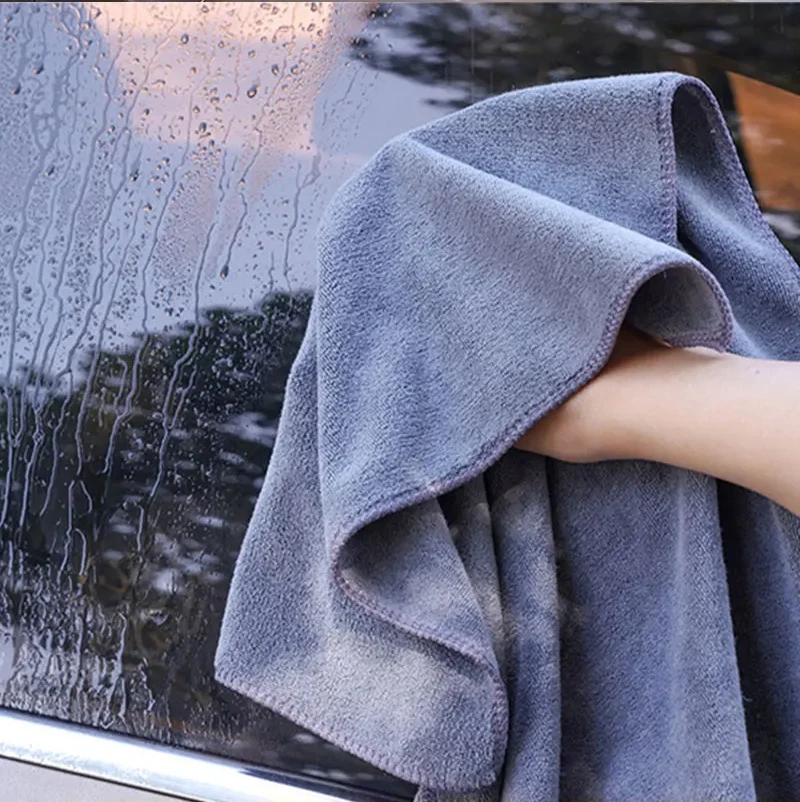 60*160 Graues Autowasch- und Wischtuch, speziell ohne Wassermarkierung, Autotlappen, großes Innenauto mit fortschrittlicher Saugfähigkeit, keine Spuren – Detail 3