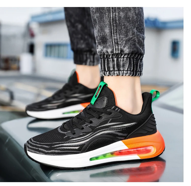 Baskets respirantes pour hommes, chaussures de course pour l'extérieur, antidérapantes, confortables, classiques, décontractées, 2024_voghion.com