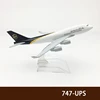 6Inch 15CM Boeing 737 747 757 767 777 787 Diecast Airplane Model For Gift Collection - 747 UPS