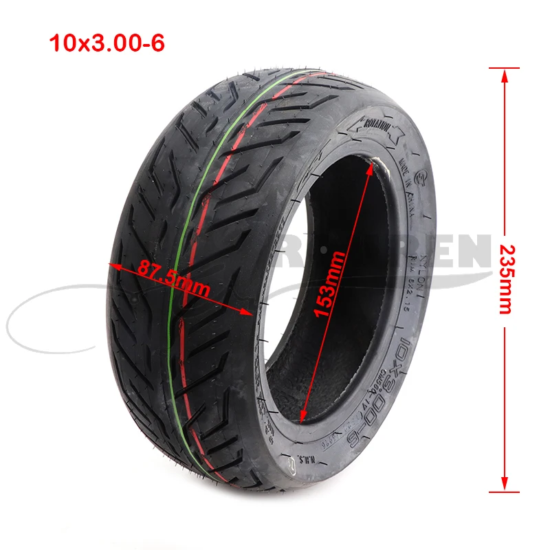 

10 Inch x3.00-6 Vacuum Tire Tubeless For Electric Scooter Wheel Accessories