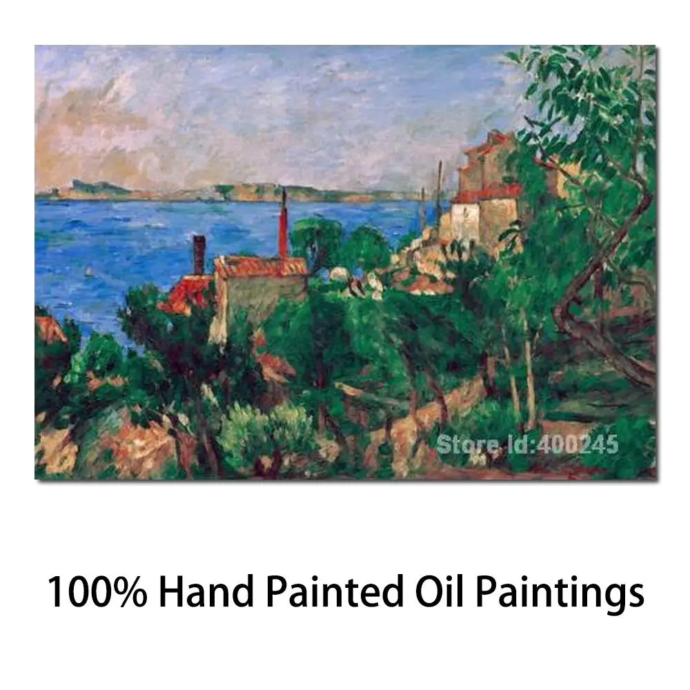 La Migliore Riproduzione Artistica La Mer O L Estaque Paul Cezanne Dipinti In Vendita Dipinti A Mano Di Alta Qualità