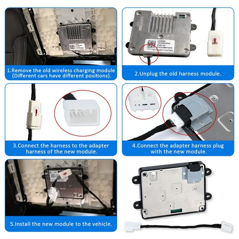 wireless-charging-module-with-adapter-harness-for-buick-lacrosse-cadillac-escalade-chevrolet-gmc-13521066-13507652-parts