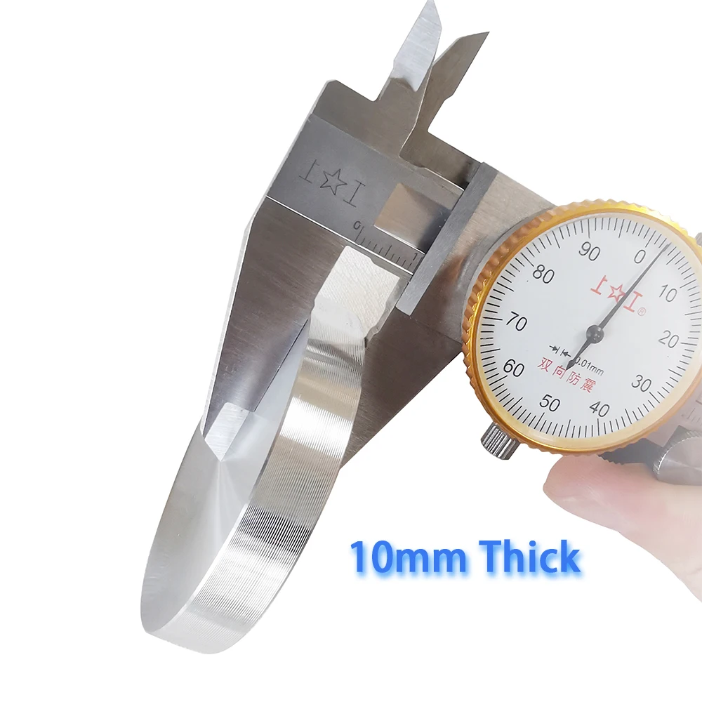 Table Top Adapter Aluminum Glass Circle Metal Block Disc 10mm Thick 20/25/30/40/50/55/60/75/90/100mm-M6/M8/M10 table top adapter