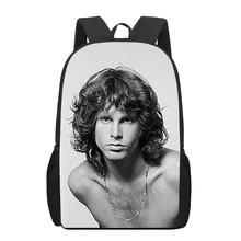 The Doors James Douglas Jim Morrison Print School Bags for Teenager Boys Girls Unique Children Kids Backpack Student  Bookbag