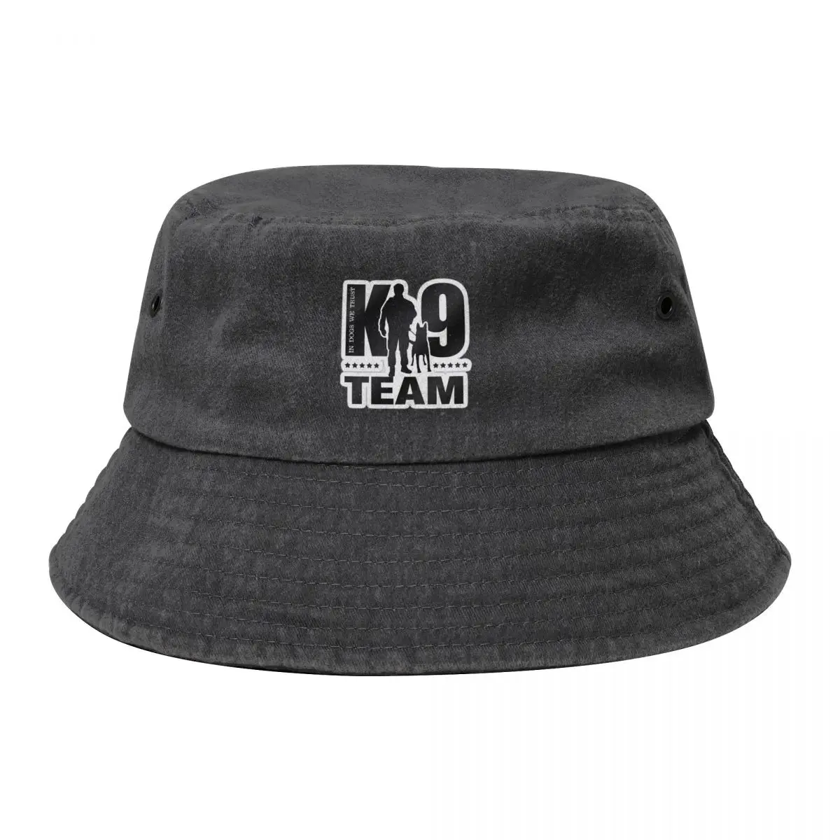 

K9 Team Cowboy Denim Fisherman Hat With Printing