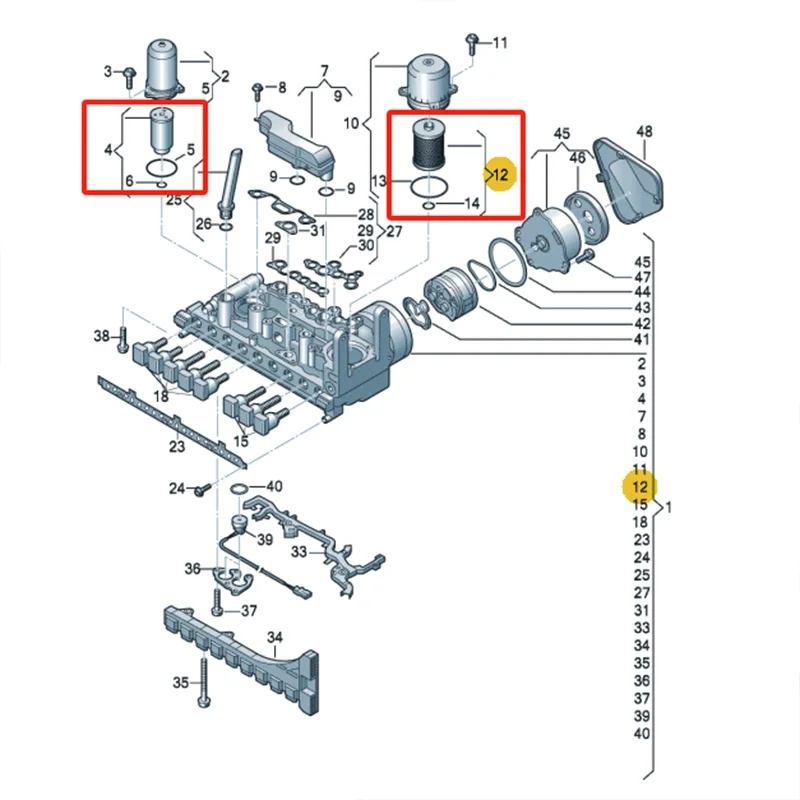 7-Speed 0CL/0CJ/0CK Transmission Hydraulic Filter 0CK325121D For AUDI B9 C7 C8 A4 A5 A6 A7 Q5 2.0 3.0 30 35 45 TDI TFSI Hybrid