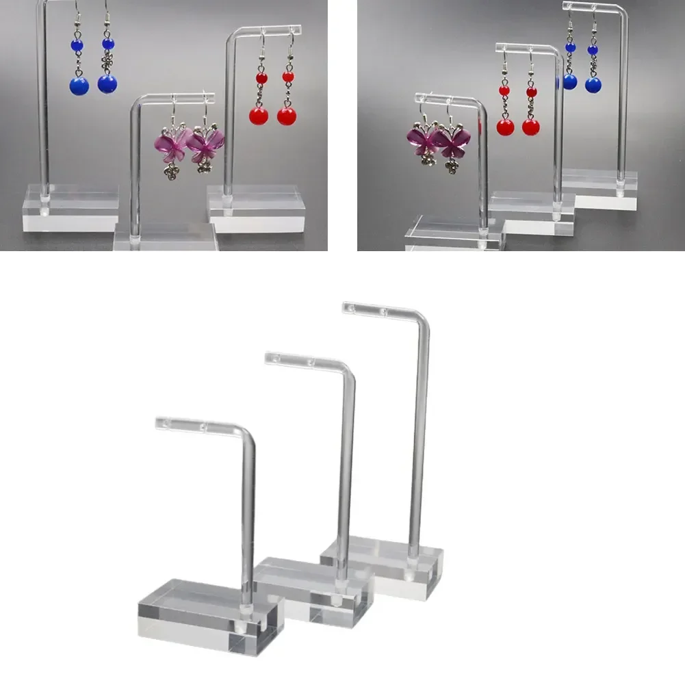 Clear Acrylic Earring Display Stand Jewelry Hanging Showing Case Earring Organizer Earring Holder Jewelry Showcase Display Stand 5