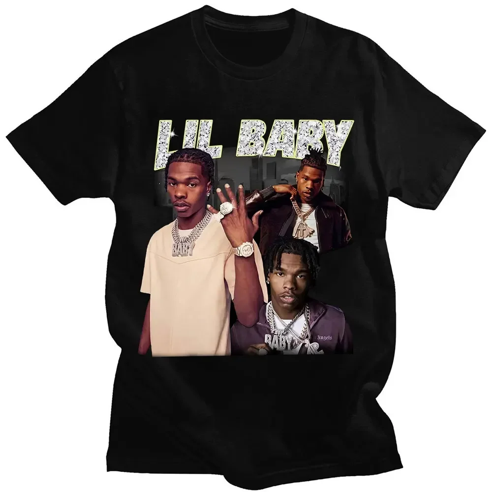 

Rapper Lil Baby Graphic Tshirt Summer Men Casual T Shirt Vintage 90s Tees Streetwear Harajuku Tops Fashion Short Sleeves Tees