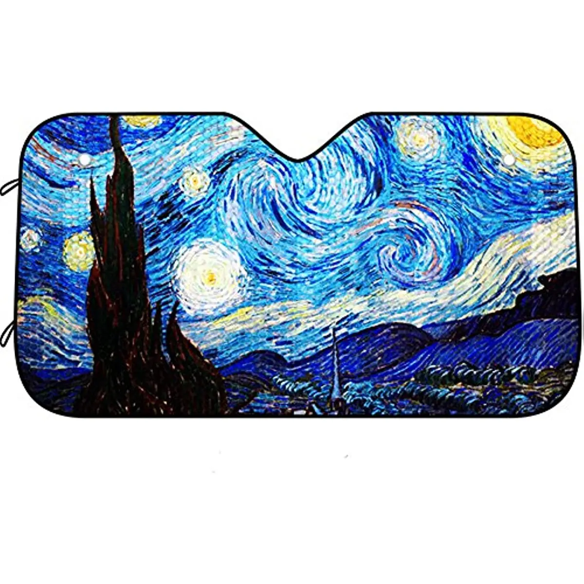 

DPIST Van Gogh Starry Sky Car Windshield Sun Shade Universal Fit Car Sunshade-Keep Your Vehicle Cool. UV Sun and Heat Reflector