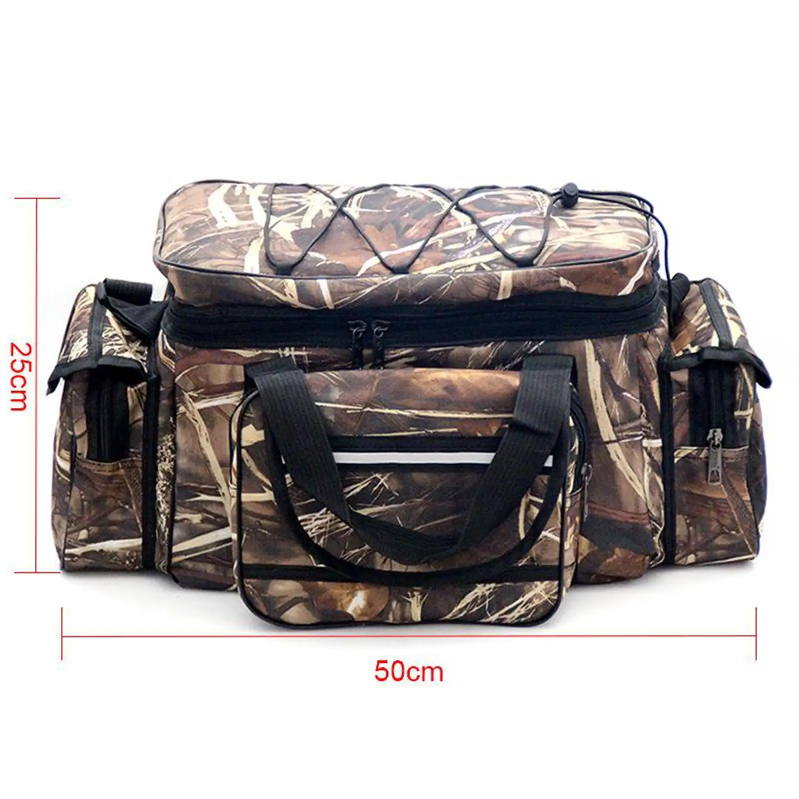 Multi-Pocket Fishing Bag Tackle Storage Organizer Crossbody Bag Sea Fishing