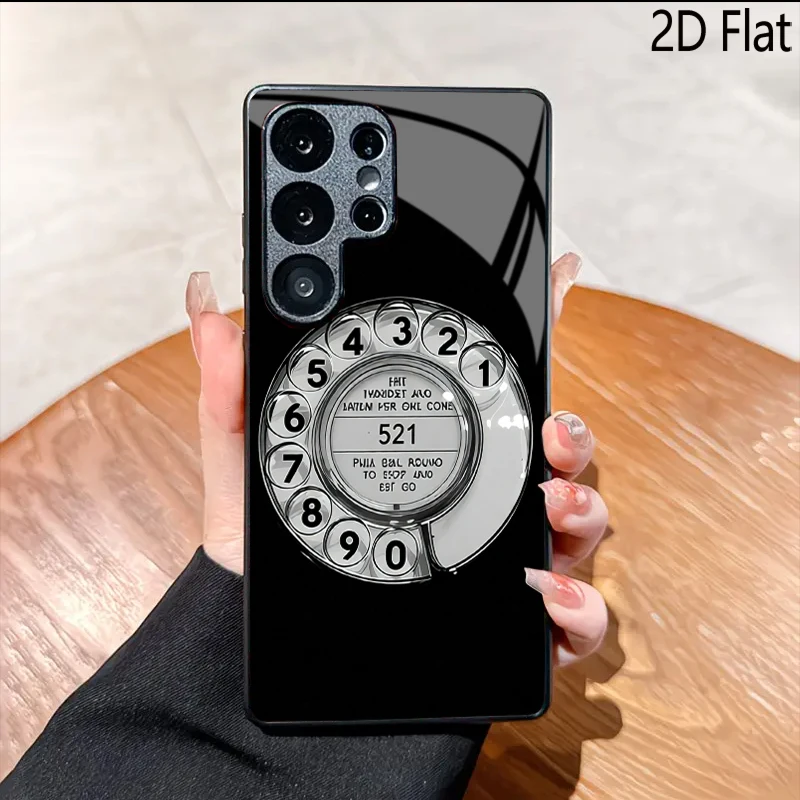 غطاء دوار بتصميم عتيق لهواتف سامسونج جالاكسي S26/S25/S24 ULTRA S23/S22/S21/S20 PLUS FE A56,54,35,33,16 A22,23,24,25,A26,A05,A06