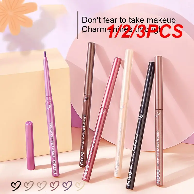 

1/2/3PCS Gel Eyeliner Pen Long-lasting Formula Smooth Texture Gel Eyeliner Pen For Everyday Use Sweat-proof