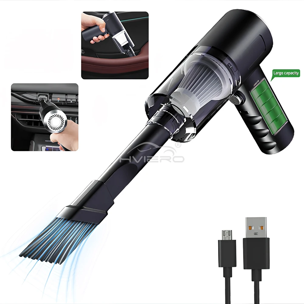 Wireless 25W 5500PA Combined Vacuum Cleaner USB Charging Car Home Desktop Keyboard Mini Portable Automatic Cleaning