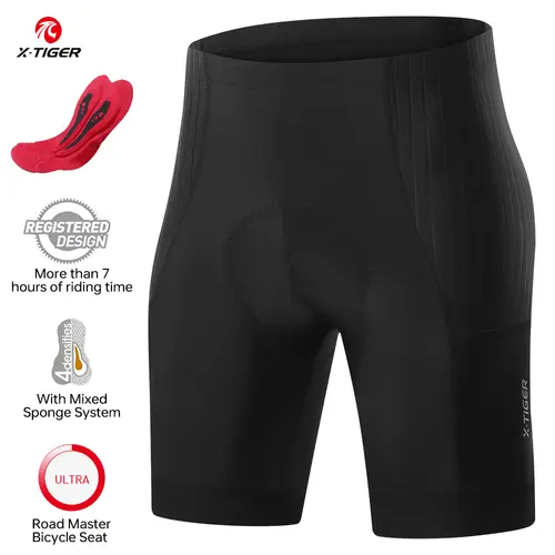 X-TIGER Men's Cycling Shorts Summer Breathable Bicycle Short Tights Sponge Pad Shock Absorption Mountain Road Bike Shorts - Image 8