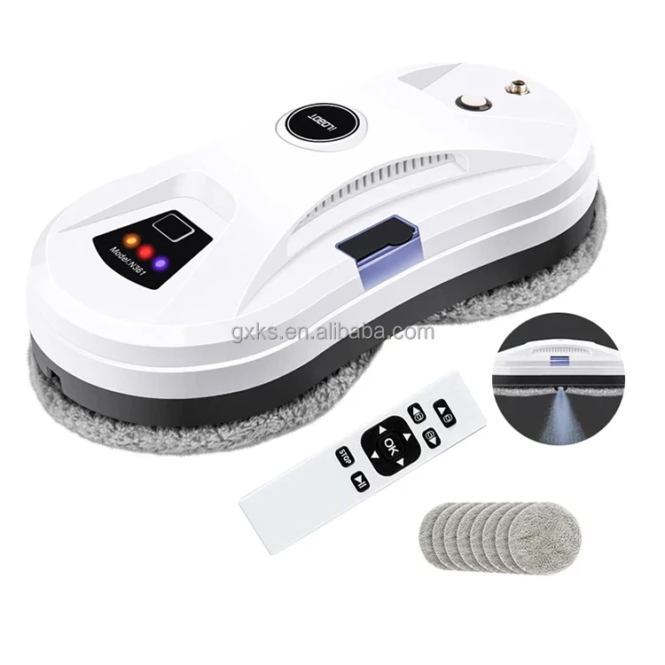 

Rechargeable Cordless Wireless Window Vacuum Cleaner Wall Glass Windows Cleaning Robot with Auto Spray