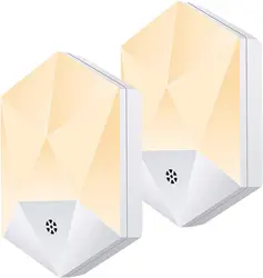 New Intelligent Diamond Light Controlled LED Small Night Light Bedroom Living Room Decorative Light