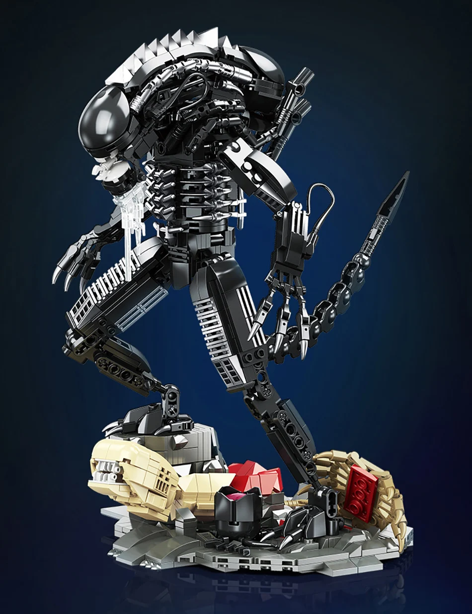 Kreative Expert Alien Monster Roboter Bausteine Technische Mechanische Alien Beasts MOC Montage Ziegel Spielzeug Für Kinder Geschenk – Detail 8