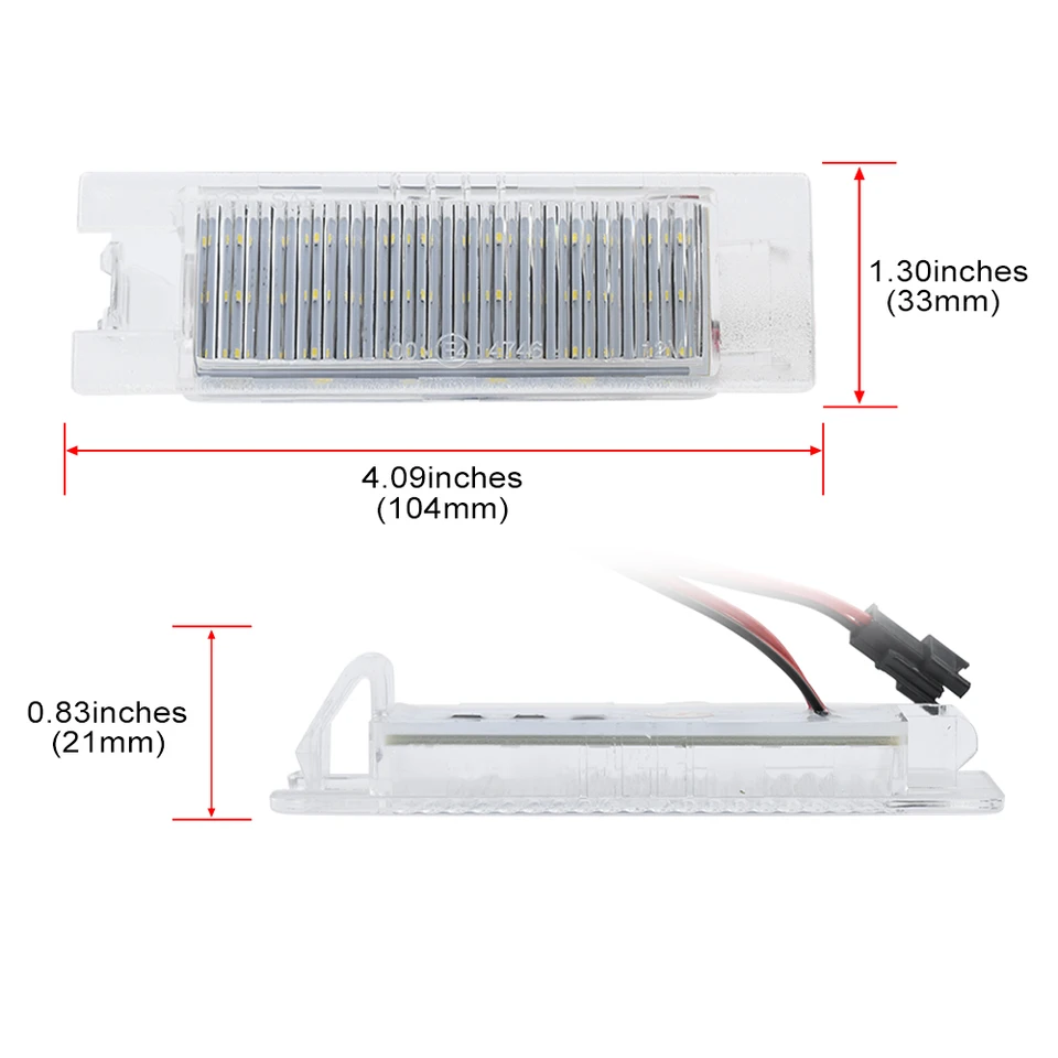 Upgrade LED Kennzeichenbeleuchtung für Alfa Romeo 147, 156, 159