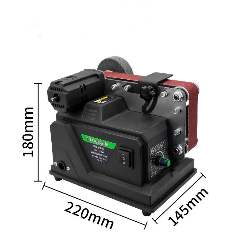 180W Electric Sander With 10pcs 533*30mm Sanding Belts, Suitable For 18V Battery