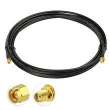 

WLAN 3G GSM 4G Antenna Extension Cable 5m SMA Female To SMA Male Super Low Loss RG58 Pure Copper Helium HNT Hotspot Miner