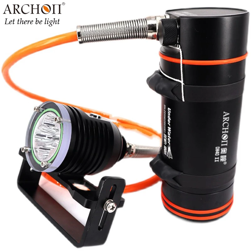 ARCHON DH40 II WH46 II Canister Diving Light 6500K White LEDs 4800LM Underwater 150 Meter Dive