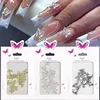 ins 20pcs Alloy Butterfly Rhinestones For Nails 3D Stereoscopic Nail Art Luxury DIY Manicure Design Accessories pretty girl 1