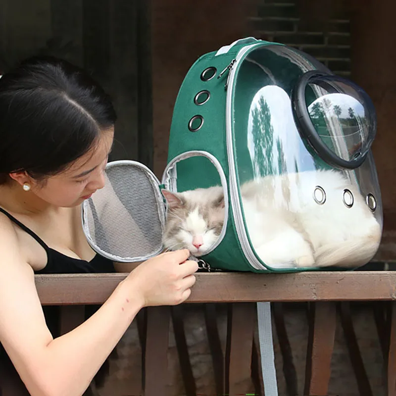 Astronaut Window Bubble Carrying Travel Bag Breathable Space Capsule Transparent Pet Carrier Bag Dog Cat Backpack pet backpack