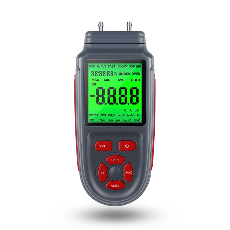 

Handheld Differential Digital Manometer High Performance Manometer Air vacuum Pressure Gauge meter DEYI TC-168