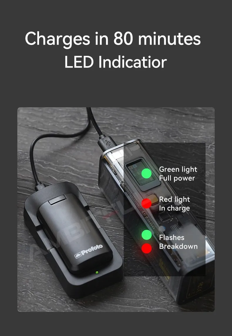 IWATA DPF-A1 USB-C Battery Charger Portable Lightweight Safe Charging for A1 A1x