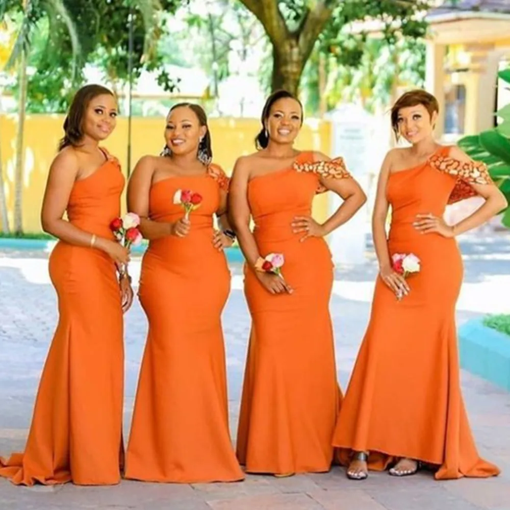 

Modest Mermaid Bridesmaid Dresses Long Wedding Guest Gowns Prom Dress Vestido de Novia Custom Made Women Formal Dress