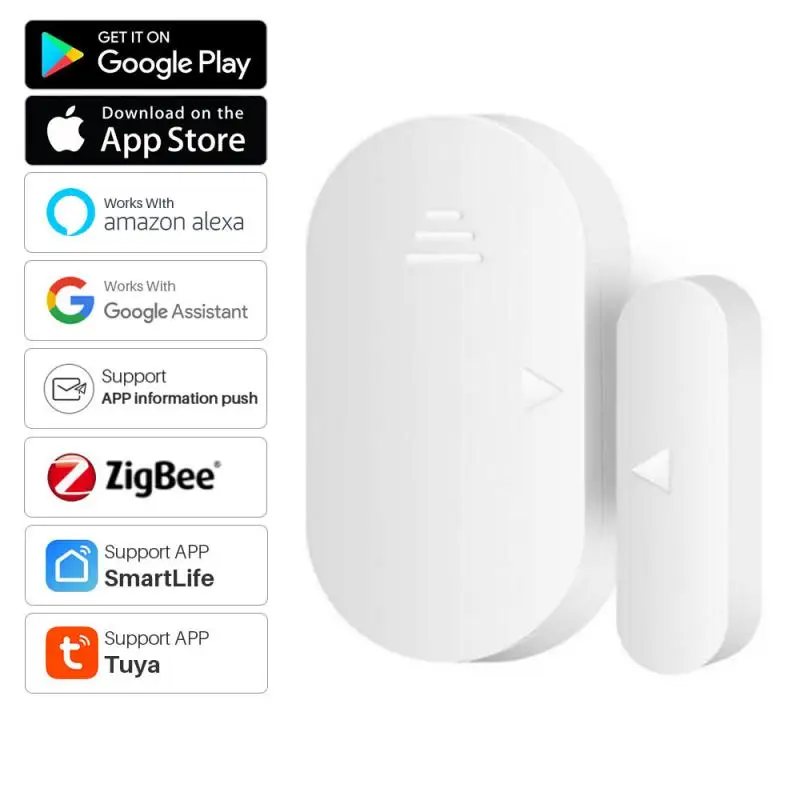 Tuya ZigBee Door Sensors Smart Home Security Protection Door