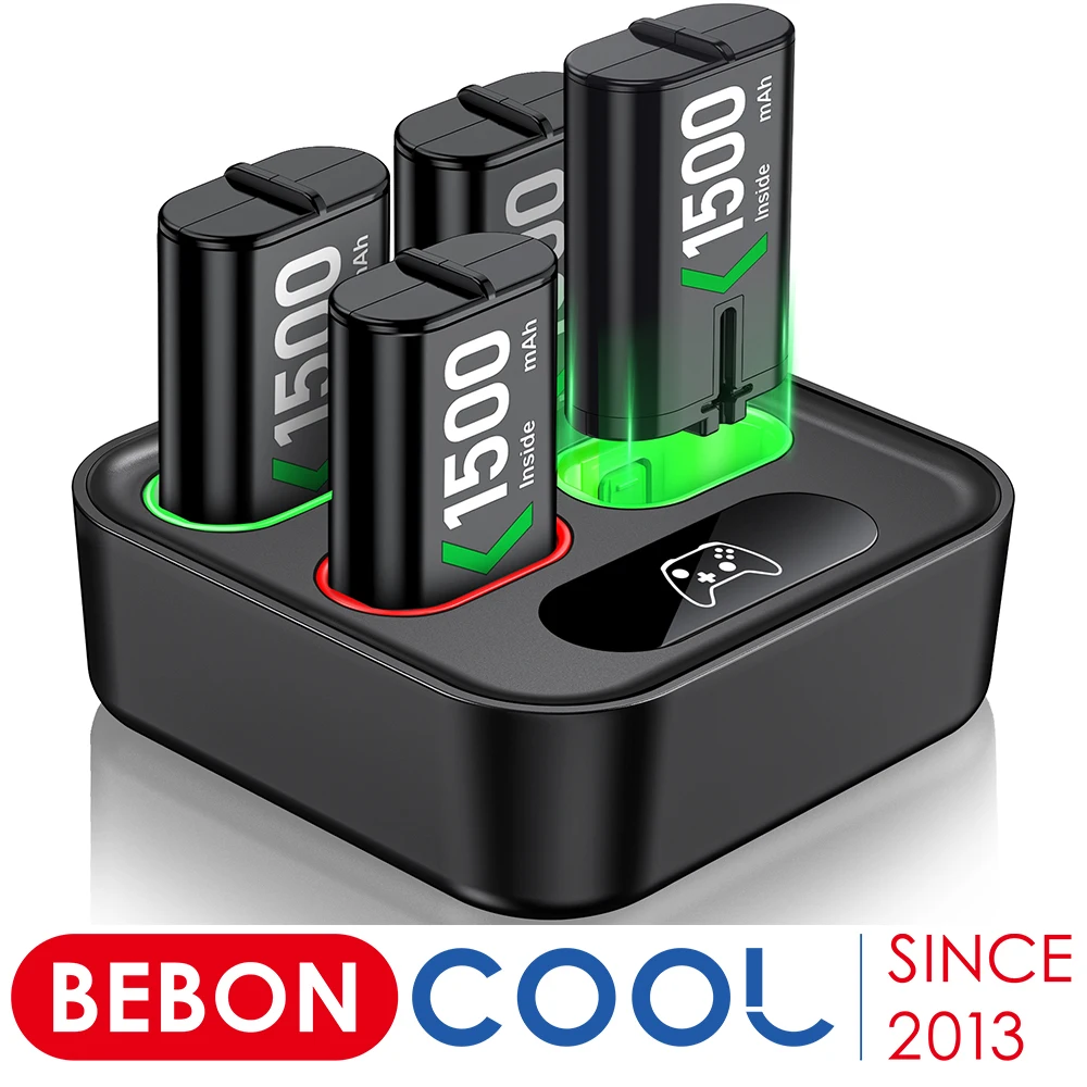 Dock Station Di Ricarica Rapida Per Controller Xbox One X/Xbox One S Con Batteria 4X1500Mah Per Xbox Series X/Xbox Series S