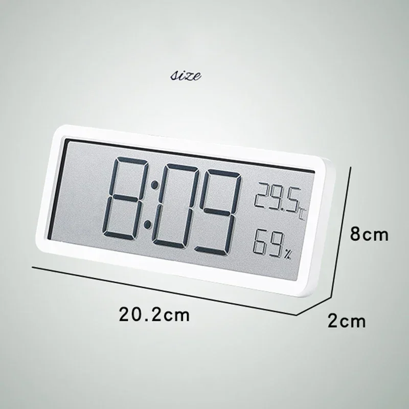 Screen Digital Wall Clock Time Temperature Humidity Display Electronic Clock Hanging Desktop Digital Home Decor Items Decoratio digital wall clock wall clock digital display clock