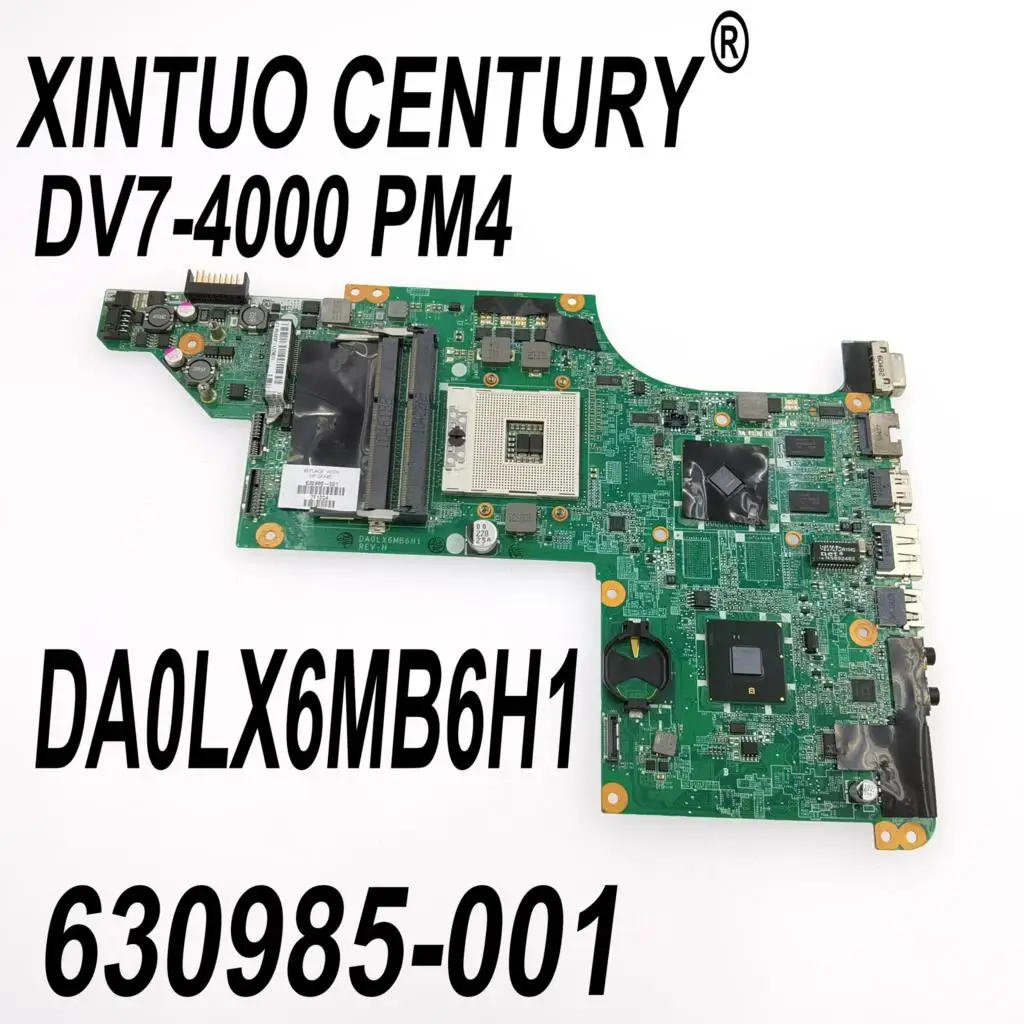 

630985-001 630985-501 630985-601 материнская плата для HP Pavilion DV7-4000 HD6300 материнская плата для ноутбука DA0LX6MB6H1 HM55 DDR3 100% тест