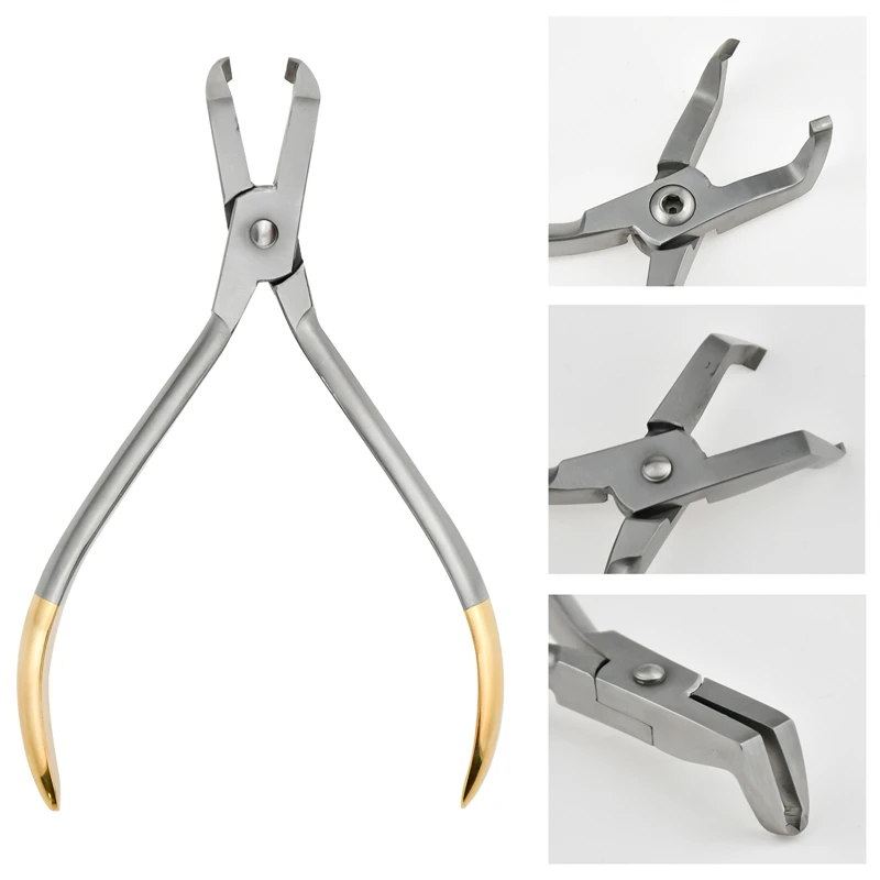 Pinza per rimozione staffa odontoiatrica per denti posteriori Strumenti ortodontici in acciaio inossidabile Pinza dentale  66