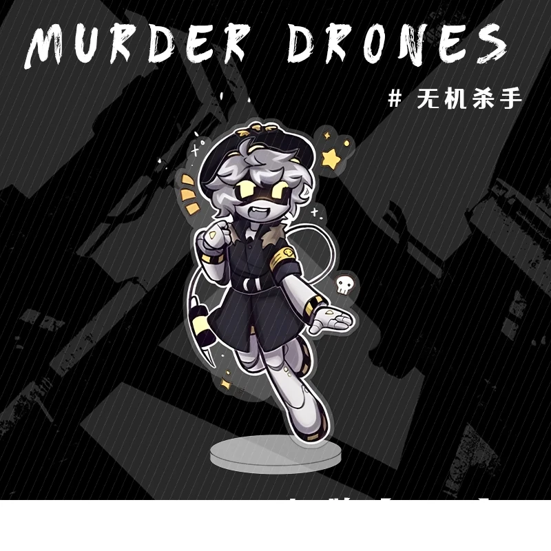 Murder Drones Season1 Uzi Doorman Absolute Solver Cyn Doll Mini Acrylic Stand Desktop Ornament Friends Christmas Gifts