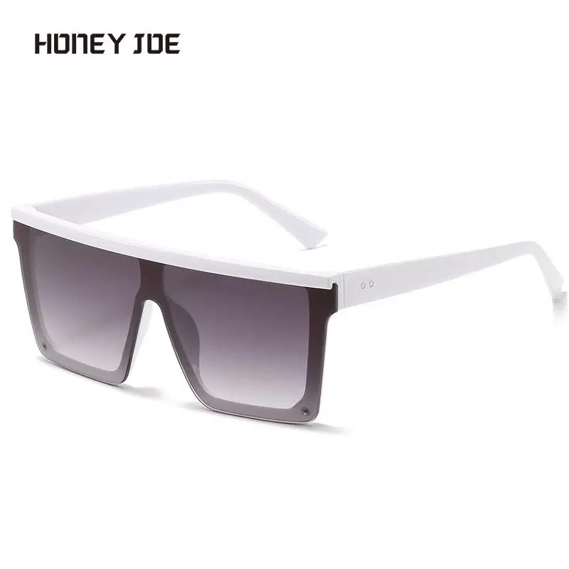 

Солнцезащитные очки для мужчин и женщин UV-400, винтажные квадратные сиамские, большие, с плоскими линзами, модные, для отдыха на открытом воздухе, пляжа, путешествий