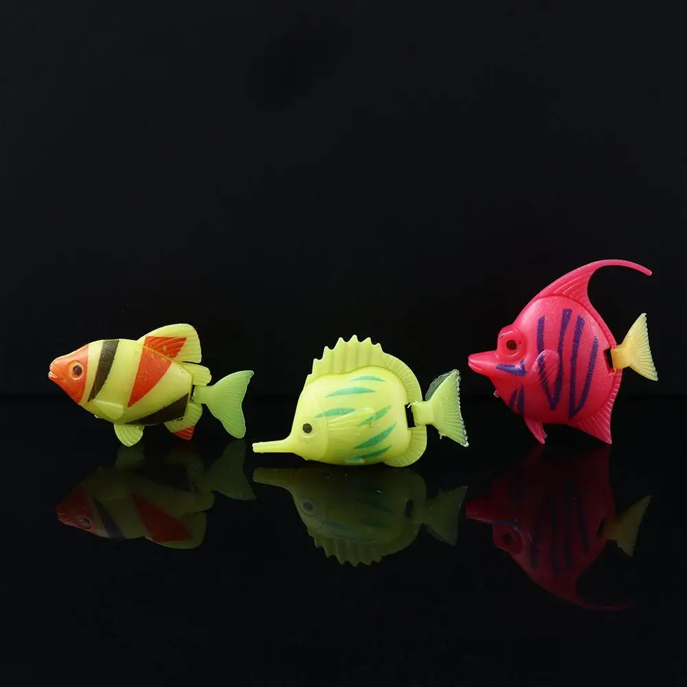 10Pcs Aquarium Fish Ornament Plastic Artificial Fish Small