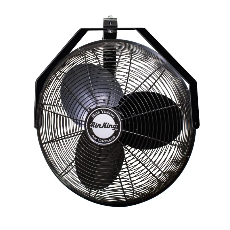 

Air King 18" Industrial Grade High Velocity Wall Mount Fan, 1/6 HP, Black, Model 9518