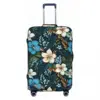 Hawaiian Flowers Suitcase Cover Beautiful Tropical Print Business Protection Flight Practical Luggage Case 2