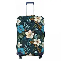Hawaiian Flowers Suitcase Cover Beautiful Tropical Print Business Protection Flight Practical Luggage Case 2