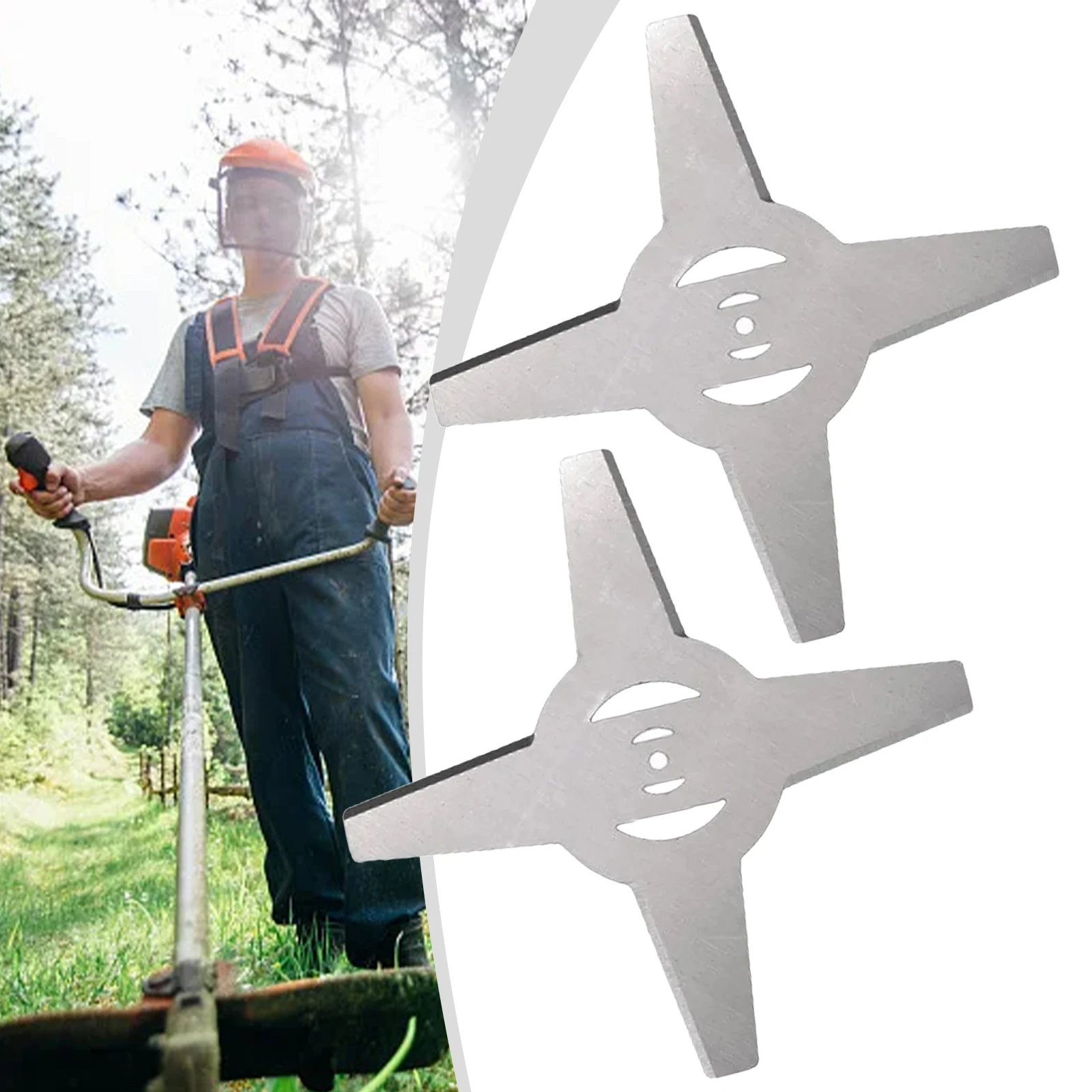 

2pcs Grass Trimmer Head Blade Electric Lawn Mower Blades 150mm For Electric Lawn Mower Blade Garden Power Tools Replacement Part