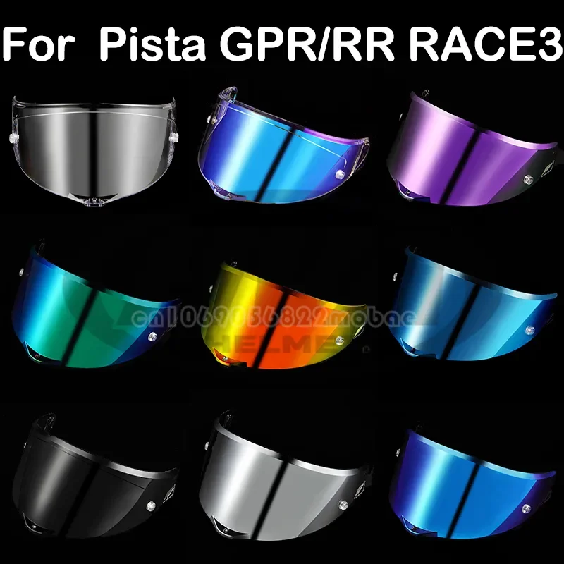 16 Farben Motorrad Voll gesichts helm Visier Objektiv Fall für Agv Pista GP GP RR Corsa R Corsa RR Race3