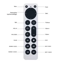 Nouvelle télécommande pour Apple TV 4k/Gen 1 2 3 4/HD A2843 A2737 TVA1625 A1427 A1469 A1378 A1218TV 4K A1842 A2169 (sans voix) 5