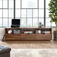 Media Console Credenza with Drawers and Storage Shelves, for TVs up to 70", Grand Walnut 2
