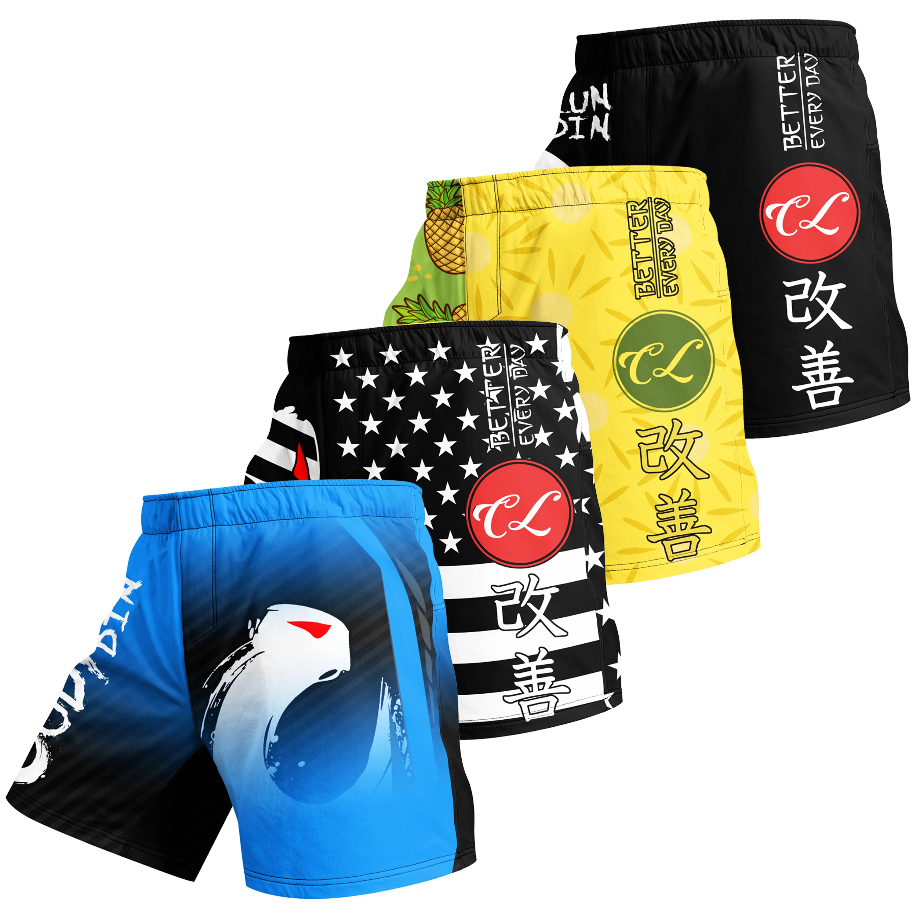 Cody Lundin Factory Wholesale Kickboxing Fight bjj shorts Breathable Boxing Man Mma Short Muay Thai Shorts With Rubber Waistband 3