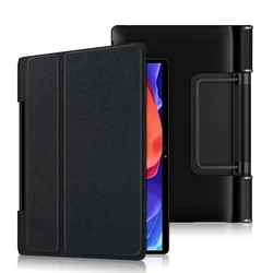 Premium PU Leather Protective Case with Pen Holder for 13 Tablets - Sleek and Durable Design (Black)